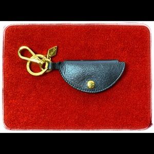 MZ Wallace Metallic Blue Keychain.